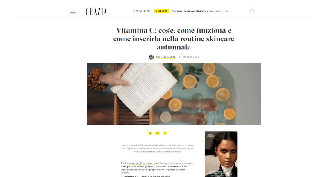 Grazia - Vitamina C: cos'è, come funziona e perchè inserirla nella beauty routine