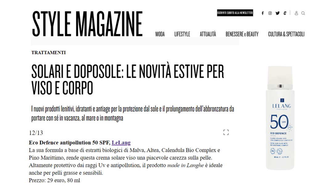 Style-Magazine-Corriere-LeLang-Skin-Care-Eco-Defence