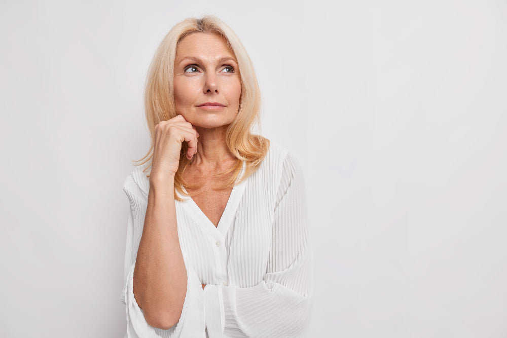 donna con menopausa
