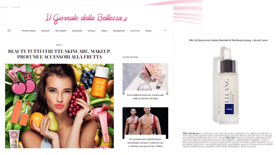 Il giornale della bellezza - Beauty tutti i frutti
