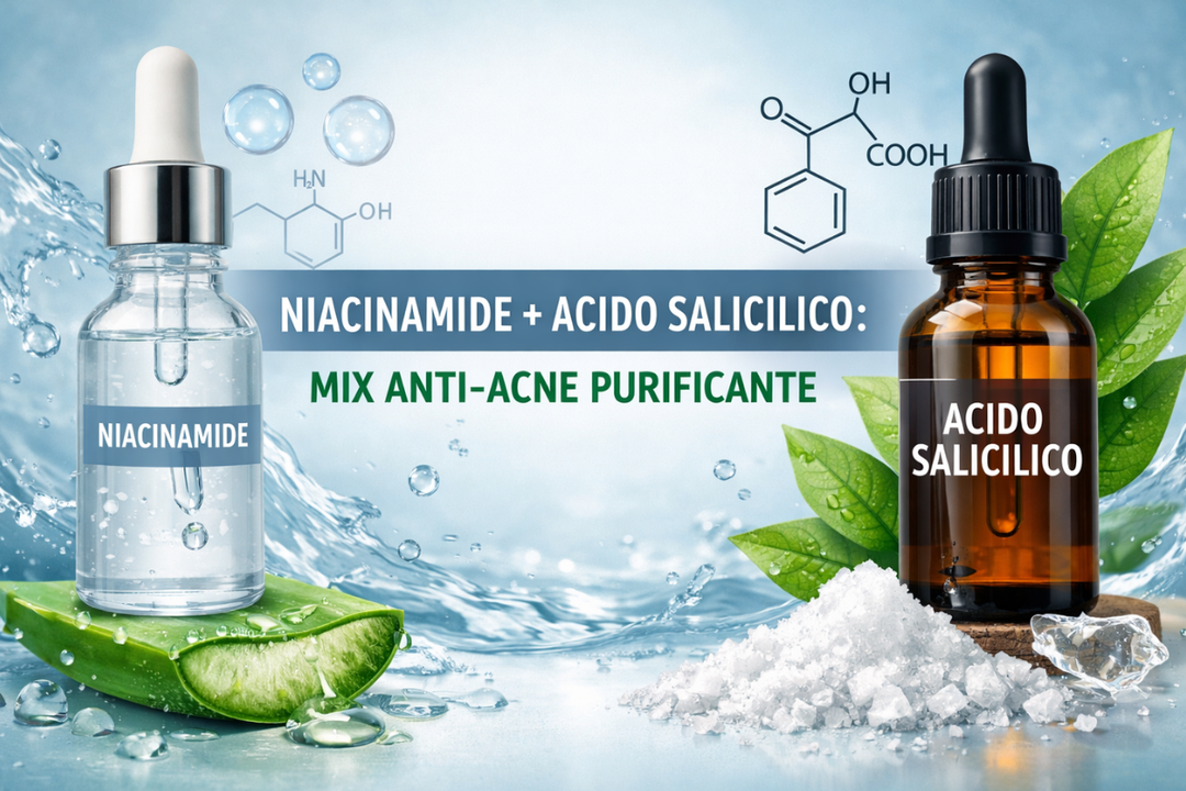 Niacinamide e acido salicilico per la pelle a tendenza acneica
