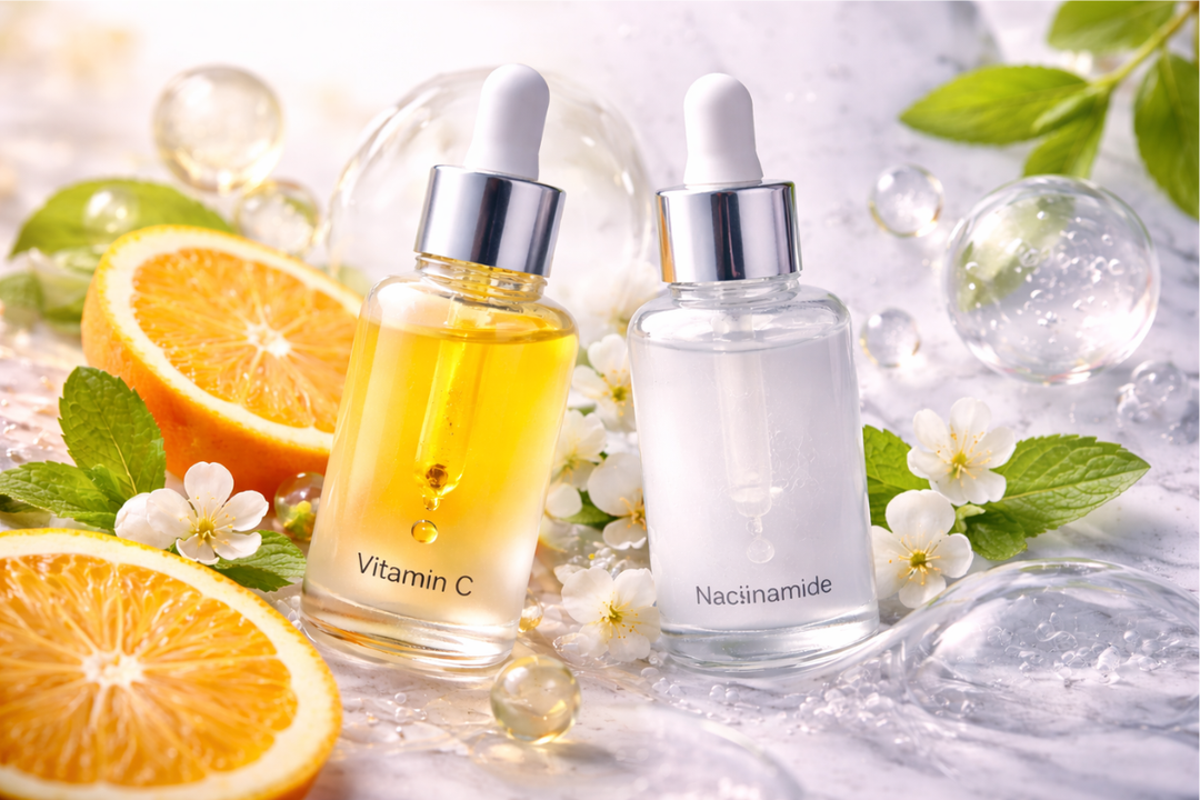 Vitamina C e niacinamide usate insieme nella routine viso