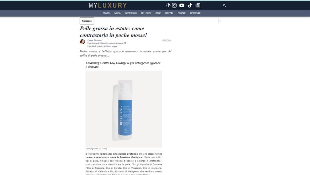My Luxury - Pelle grassa in estate: come contrastarla in poche mosse!
