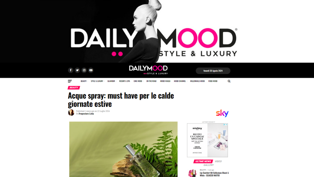 Daily Mood - Acque spray must have per le calde giornate estive