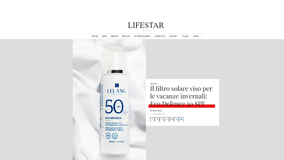 Life Star - Il filtro solare viso per le