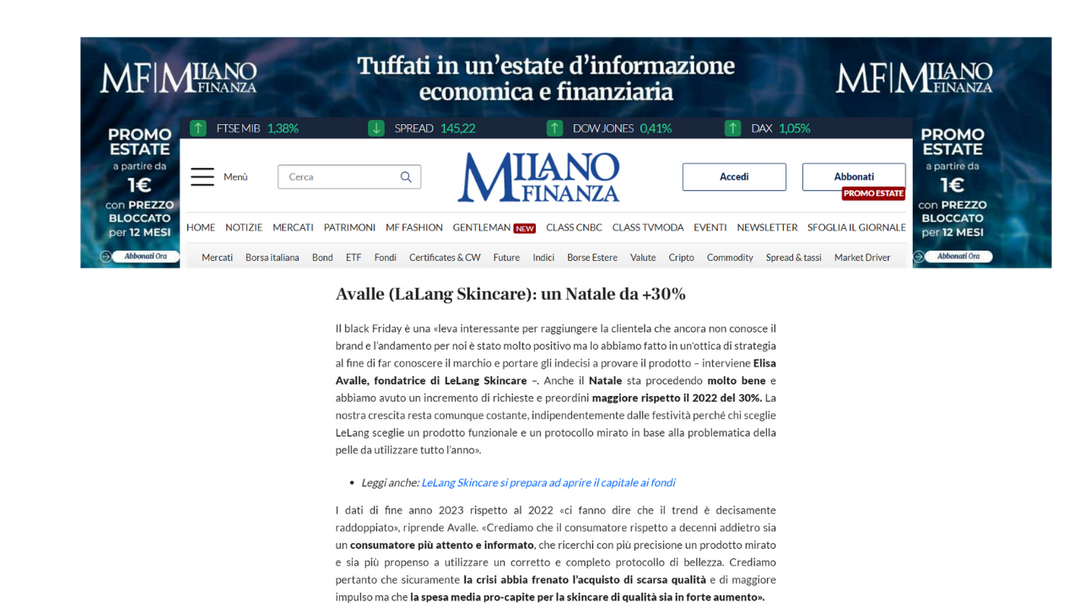 Milano Finanza - Natale sfavillante 2023