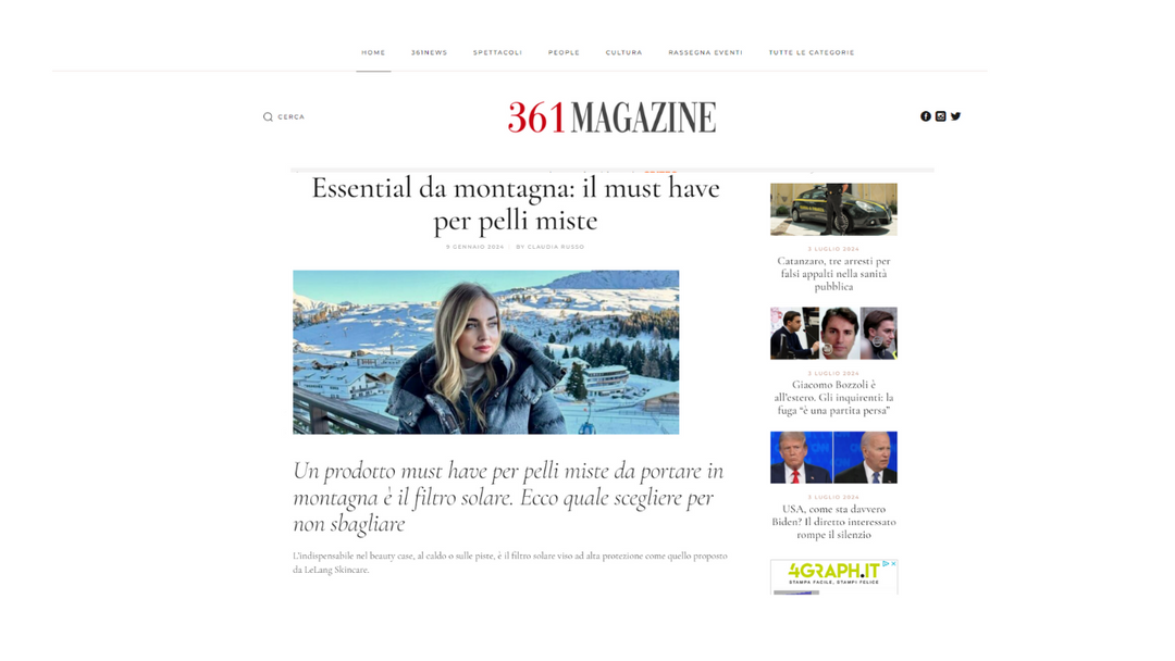 361 Magazine - Essential da montagna: il must have per pelli miste