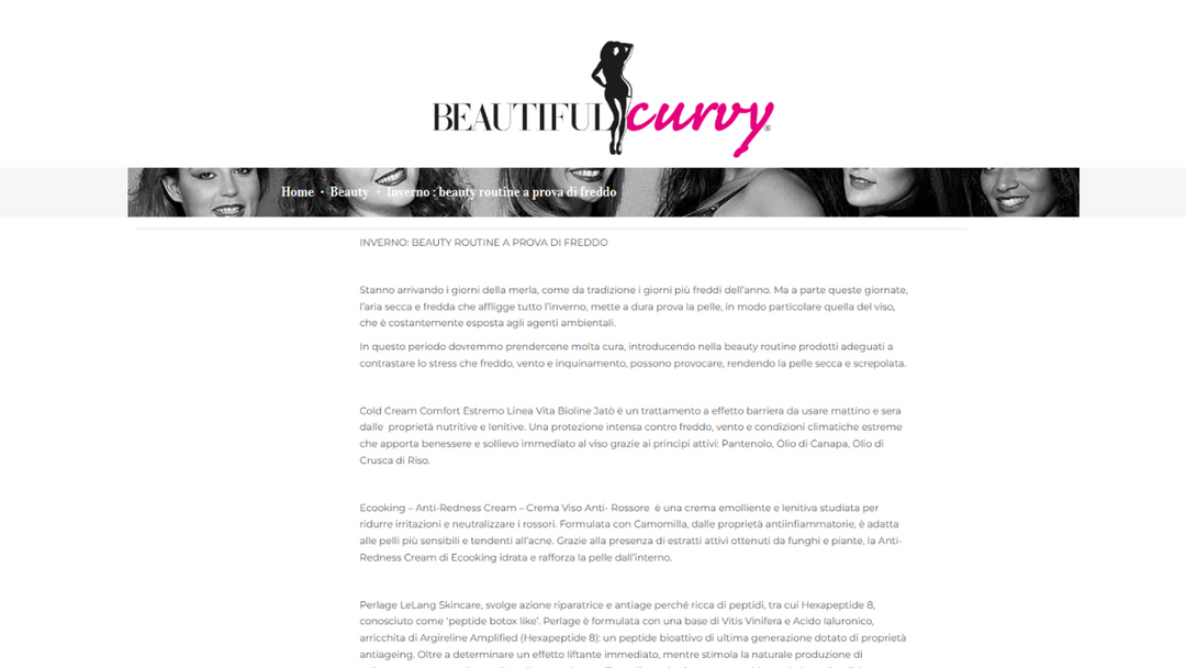 Beautiful Curvy  - Inverno beauty routine a prova di freddo