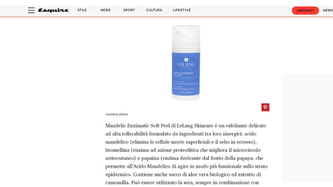 Esquire - Ecco come esfoliare la pelle come un pro, con il peeling