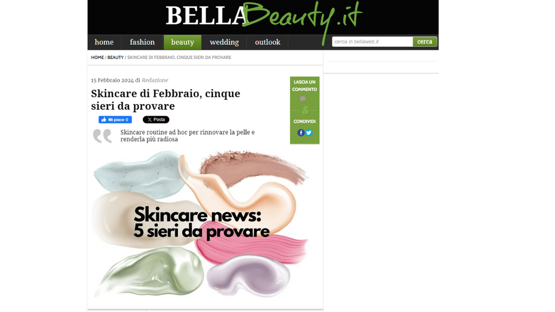 Bella Web - Skincare di Febbraio, cinque sieri da provare