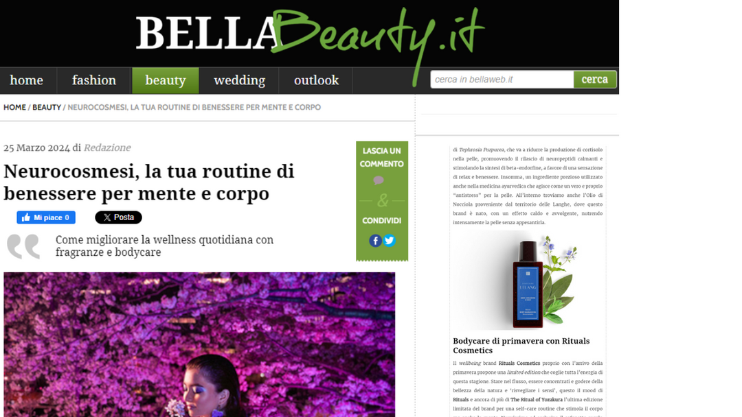Bella Web - Neurocosmesi, la tua routine di benessere per mente e corpo