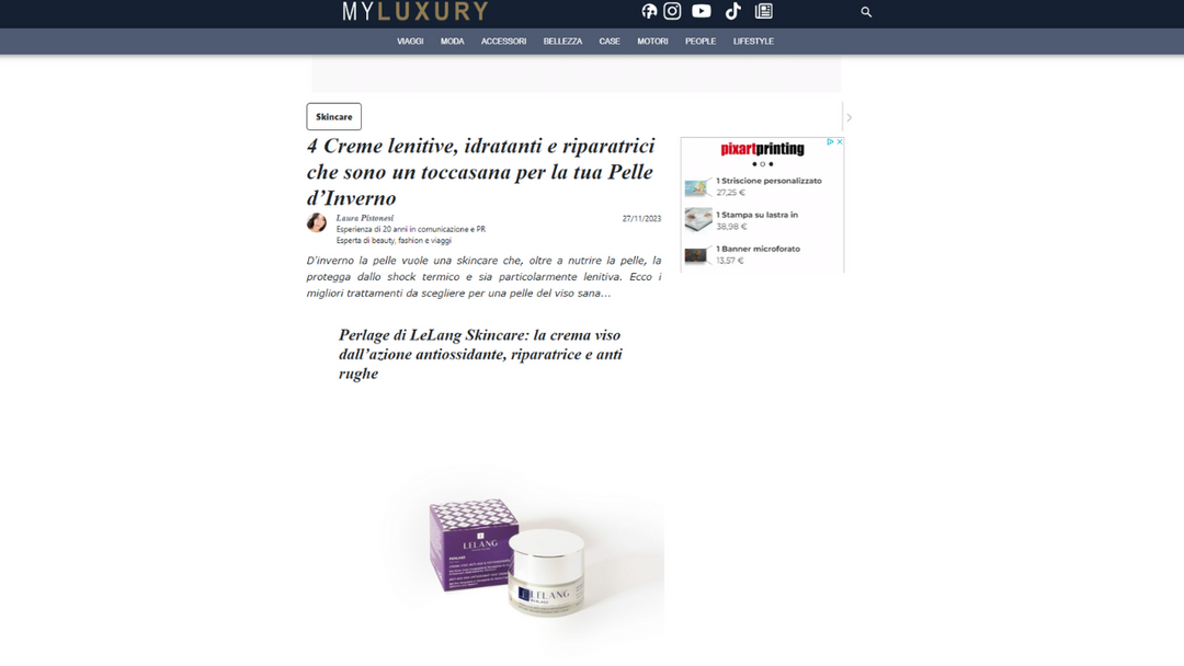My Luxury -4 Creme lenitive, idratanti e riparatrici che sono un toccasana per la tua Pelle d’Inverno