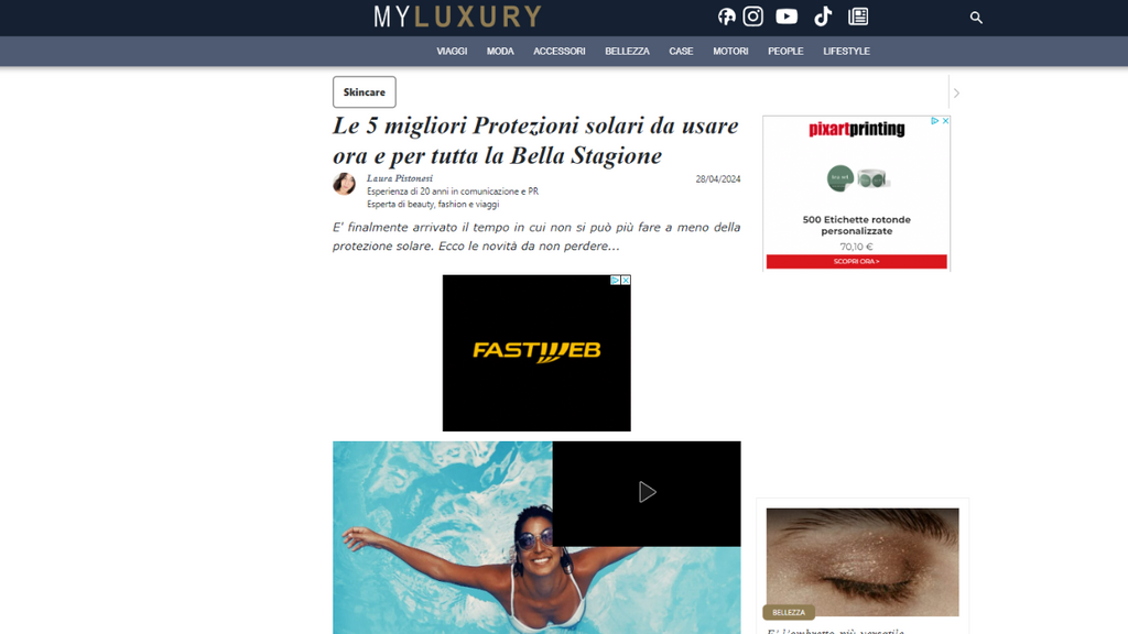 My Luxury - Le 5 migliori Protezioni solari da usare ora e per tutta la Bella Stagione