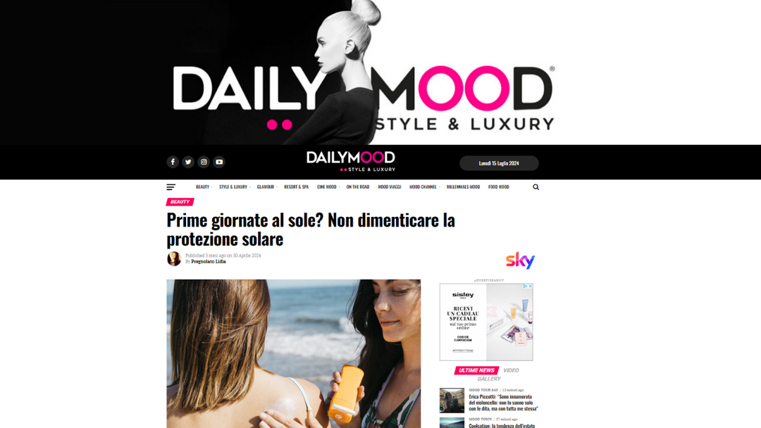 Daily Mood - Prime giornate al sole non dimenticare la protezione solare