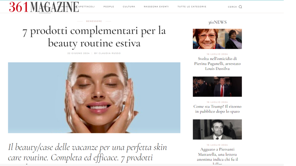 361 Magazine - 7 prodotti complementari per la beauty routine estiva