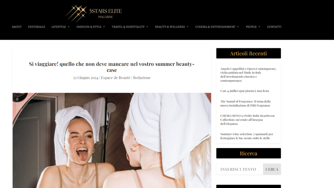 5 Star Elite - Si viaggiare! quello che non deve mancare nel vostro summer beauty-case