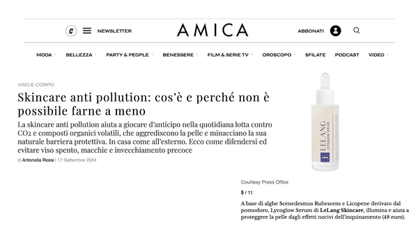 Amica - Anti-pollution Skincare: creams and serums friendly to the skin against pollution