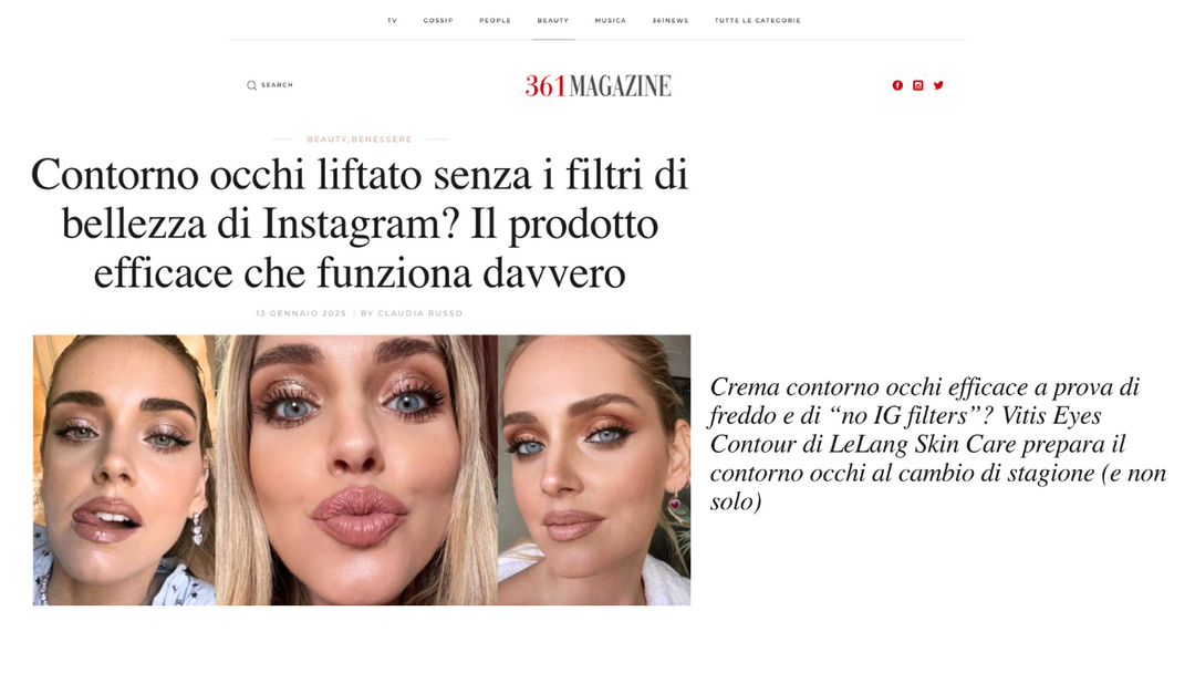 361 Magazine - Contorno occhi liftato senza i filtri di bellezza di Instagram? Il prodotto efficace che funziona davvero