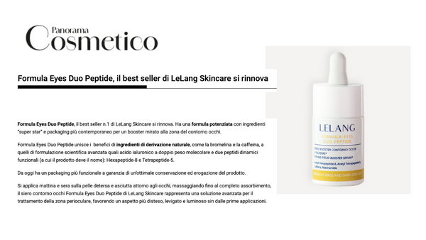 Cosmetic Panorama - Formula Eyes Duo Peptide, the best seller of LeLang Skincare is renewed