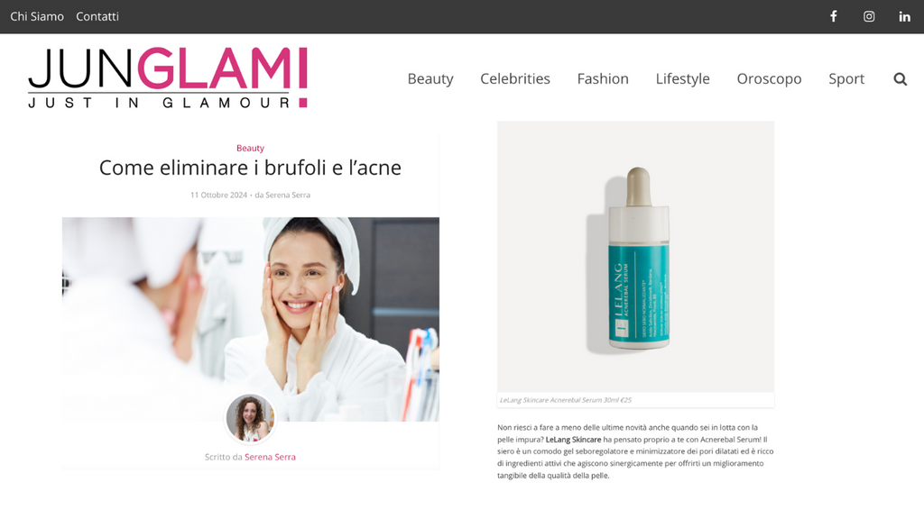 Junglam - Come eliminare i brufoli e l’acne