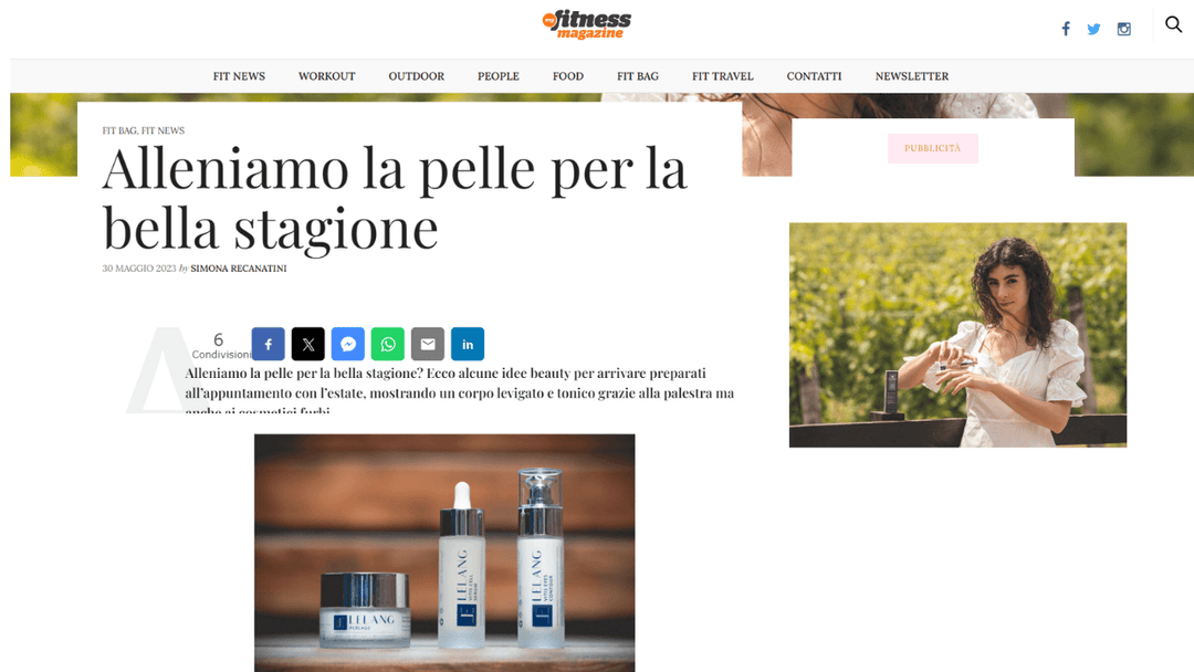 Fitness magazine - Alleniamo la pelle per la bella stagione