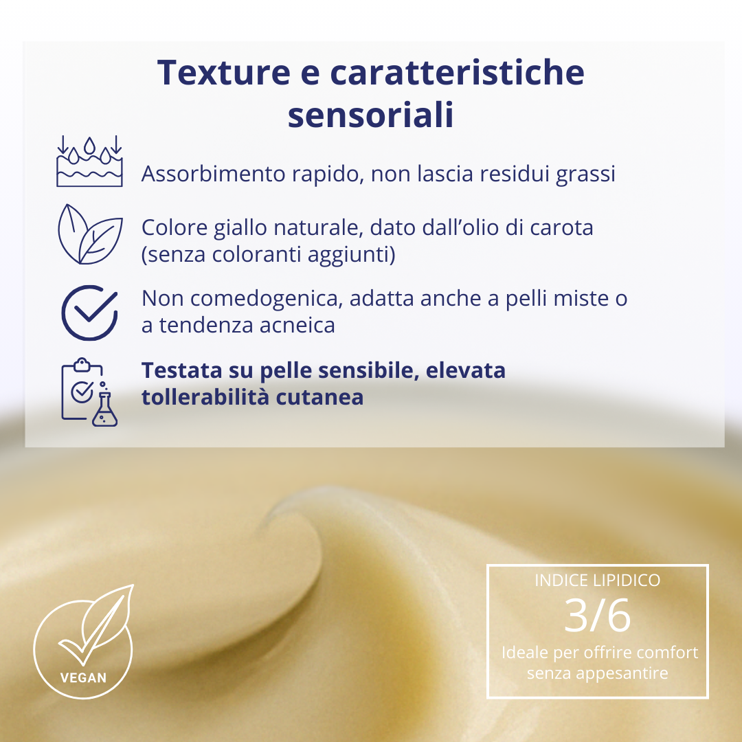 Nutralight Sensitive LeLang: texture e caratteristiche sensoriali della crema