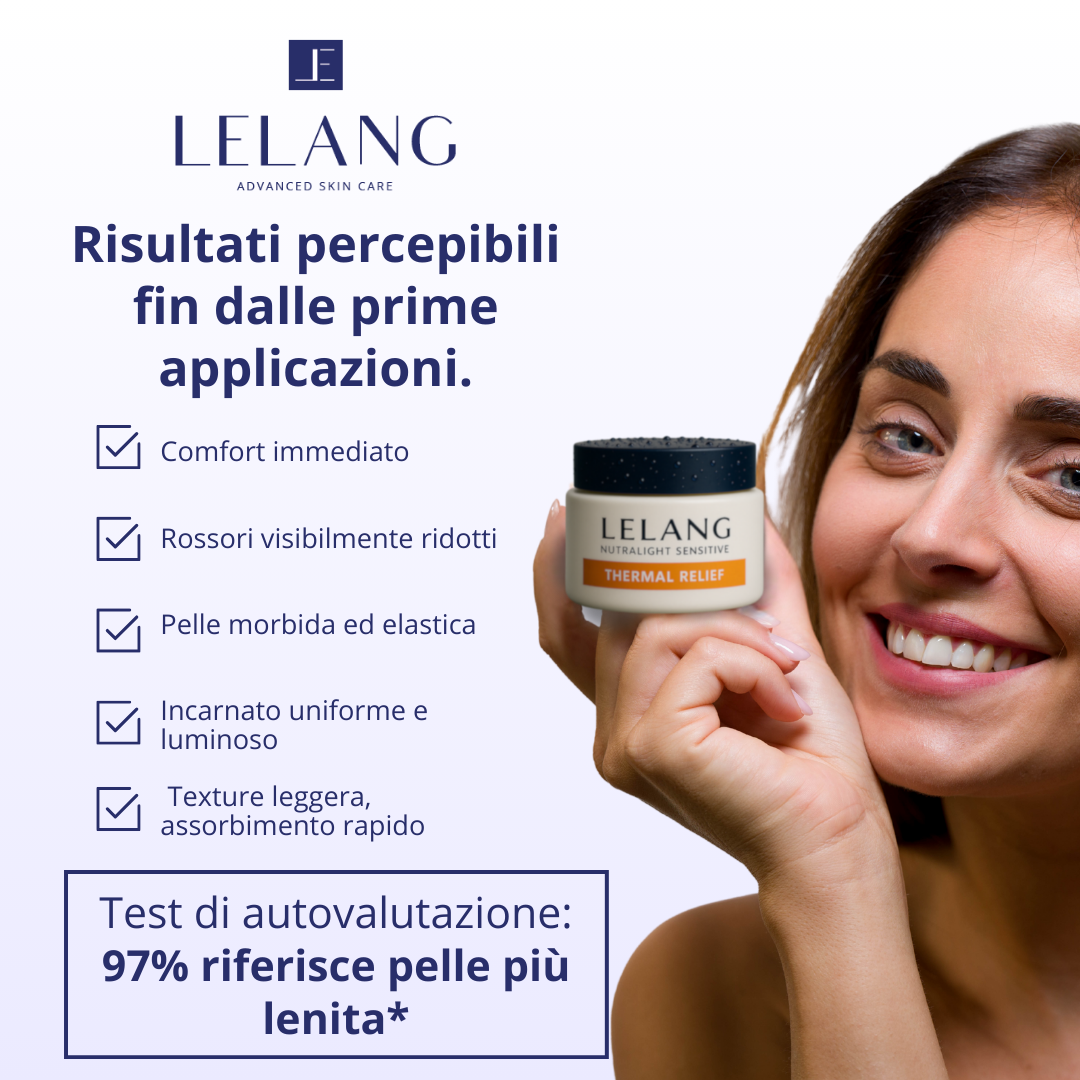 Nutralight Sensitive LeLang: pelle più lenita, risultati percepiti dalle utilizzatrici