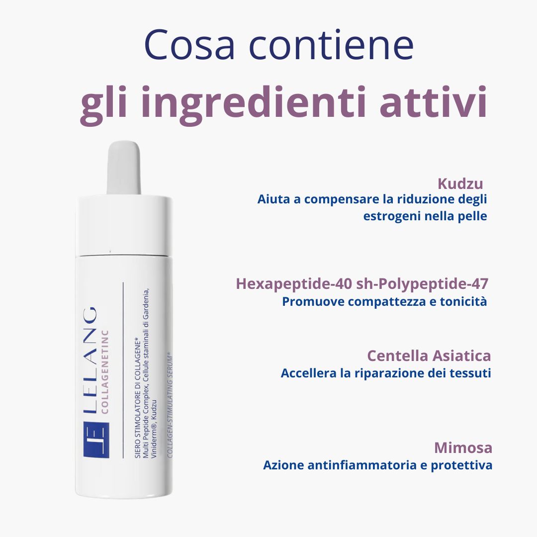 Collagenetic Serum LeLang: gli ingredienti attivi e la loro azione