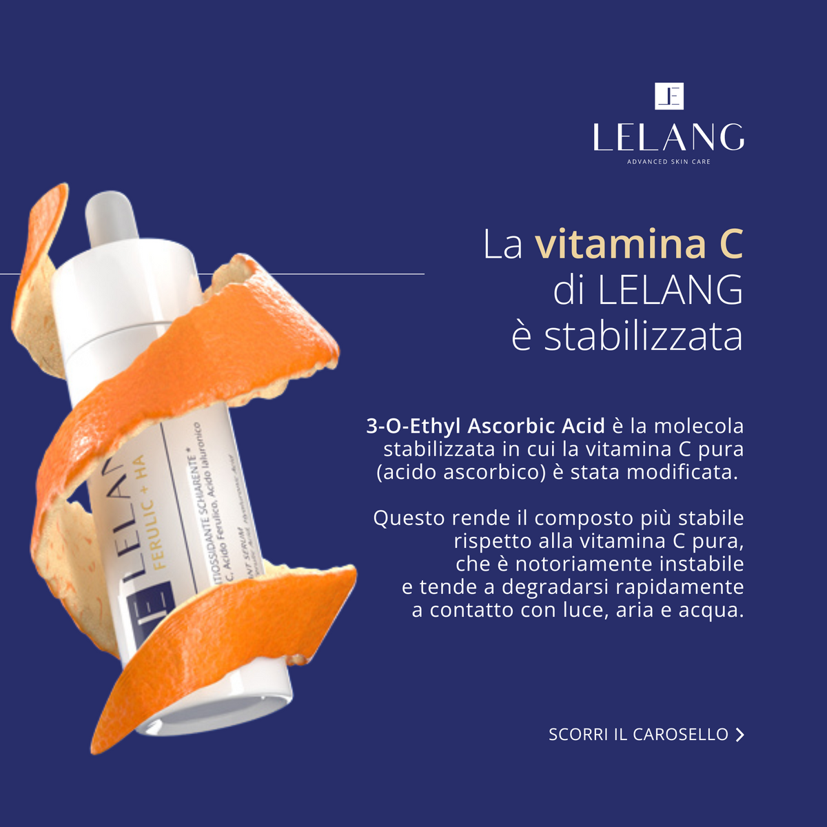 Ferulic + HA Serum LeLang con vitamina C stabilizzata