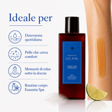 Gel doccia relax Lelang Essentia Spa, ideale per la detersione quotidiana e i momenti di relax sotto la doccia nella routine corpo