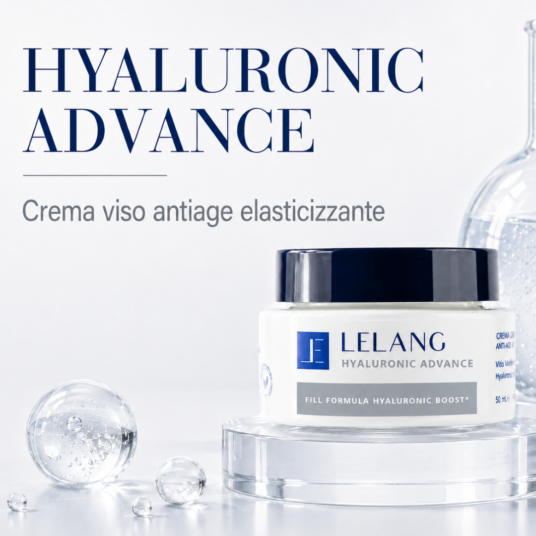 Crema viso antiage elasticizzante Lelang Hyaluronic Advance con Fill Formula Hyaluronic Boost
