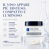 Crema viso Lelang Hyaluronic Advance per un viso più disteso, compatto e luminoso con +98% di elasticità in 14 giorni