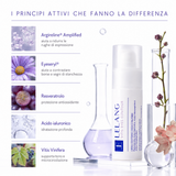 I principi attivi della crema contorno occhi Lelang Vitis Eyes Contour: Argireline Amplified contro le rughe d'espressione, Eyeseryl contro borse e stanchezza, resveratrolo antiossidante, acido ialuronico idratante e Vitis Vinifera per tono e microcircolazione